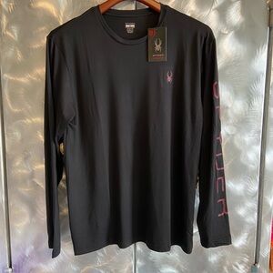 Spyder Black Long Sleeve Men's Shirt